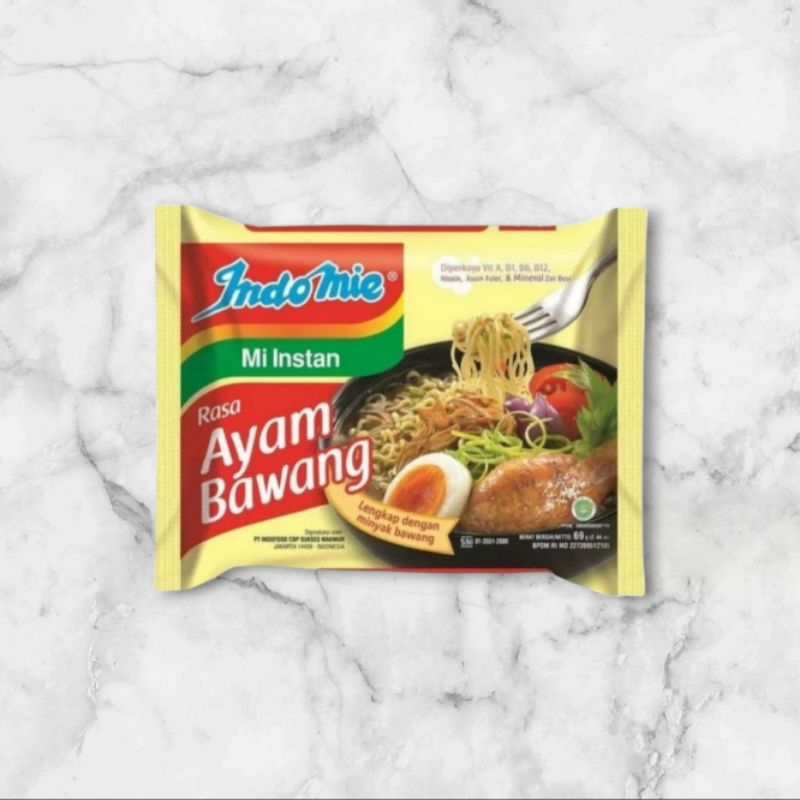 

Indomie mie instan Ayam bwang varian kuah