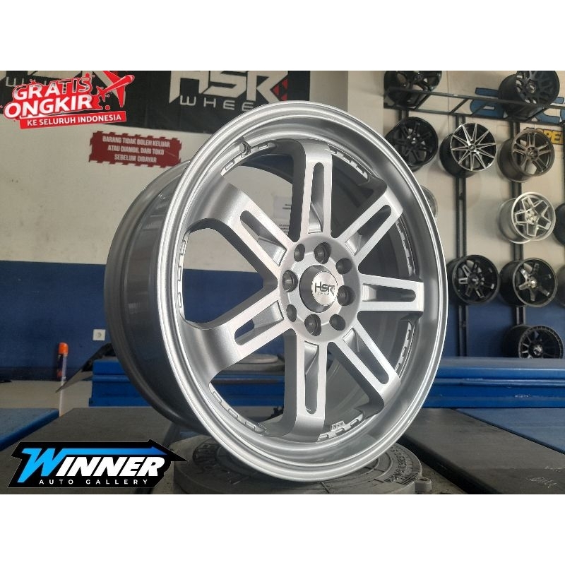 VELK RACING MOBIL DENPASAR RING 17 - VELG RACING SILVER AVANZA JAZZ YARIS XENIA MOBILIO FREED