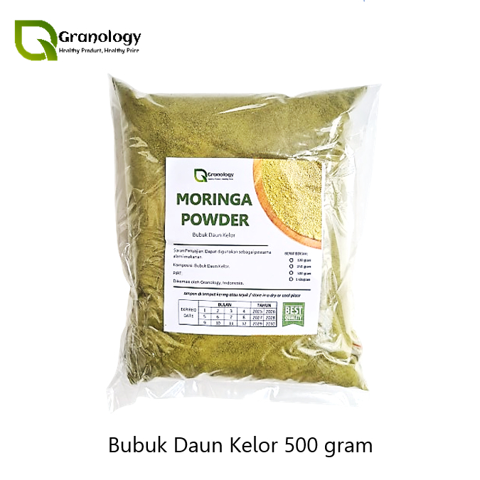 

Daun Kelor Bubuk / Moringa Leaves Powder (500 gram) by Granology