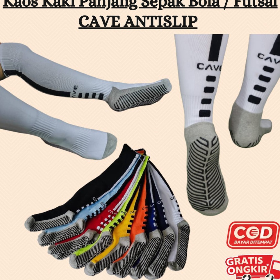 KODE K59C Kaos Kaki Bola Panjang Anti Slip Kaoskaki Futsal Antislip Selutut Sepaha Football Socks Ca