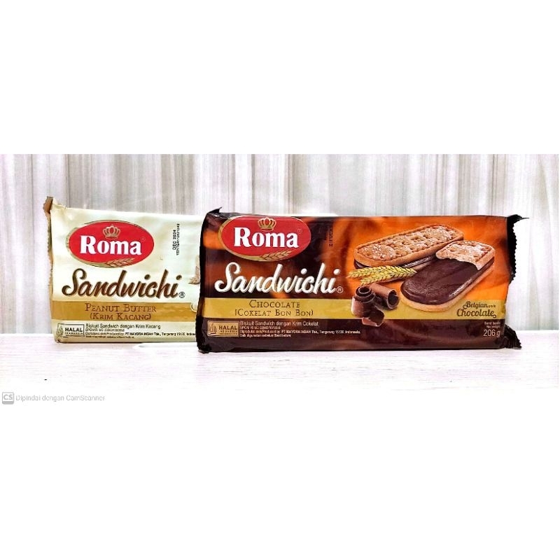 

ROMA Sandwichi Cokelat | Kacang 206g