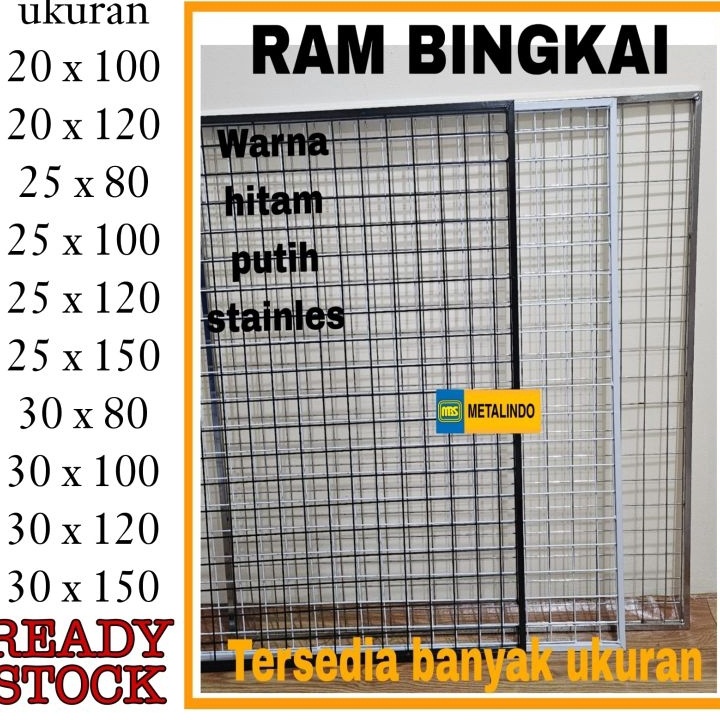 Terbaru Jaring Ram bingkai besi tebal kawat ram display wiremesh kawat jaring display accesories