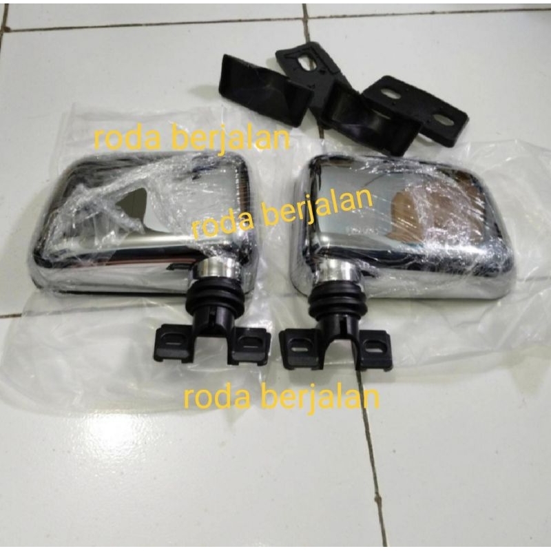 spion mobil variasi chrome kijang super grand rover sepasang