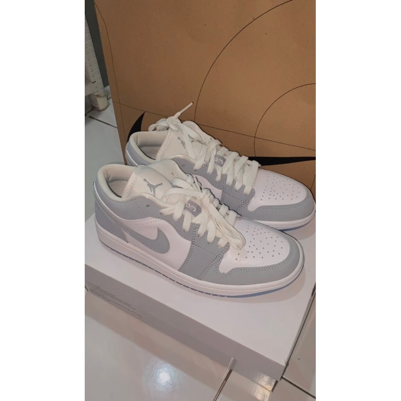 Sneakers Nike Air Jordan 1 Low White Wolf Grey