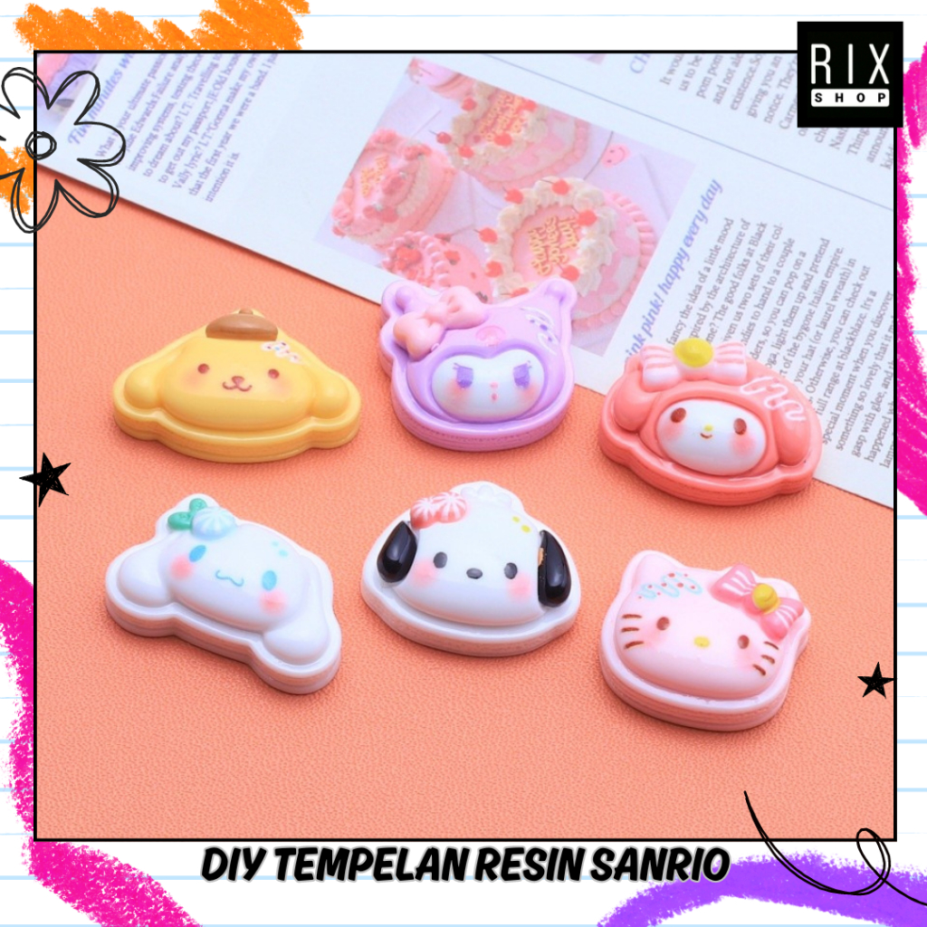 

RIX Tempelan Post Note Karakter Sanrio 1pak 6pcs + Perekat