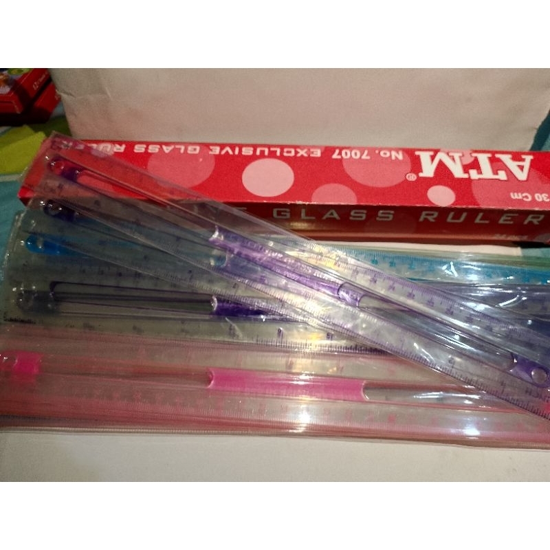 

1 Pcs penggaris ATM plastik ukuran 30 cm