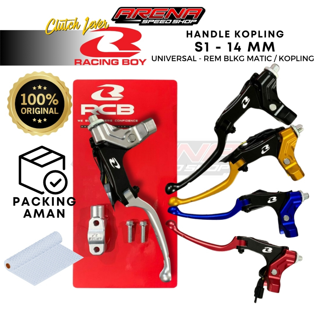 RCB Racingboy Clutch Lever S1 14mm - Handle Handel Kopling S1 Original RCB
