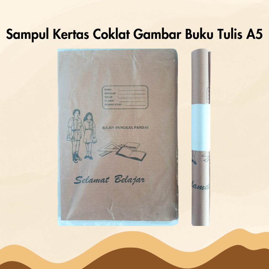 

Sampul Kertas Coklat Bergambar Buku Tulis A5 Quarto Isi 10 Lembar Samak Kuarto Kwarto