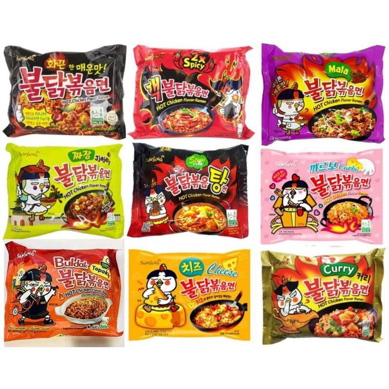 

PROMO!! Samyang Ramen 140gr, Mie Instant Korea, Samyang Hot Chicken Pedas Ramen Original / Carbonara / Cheese Halal