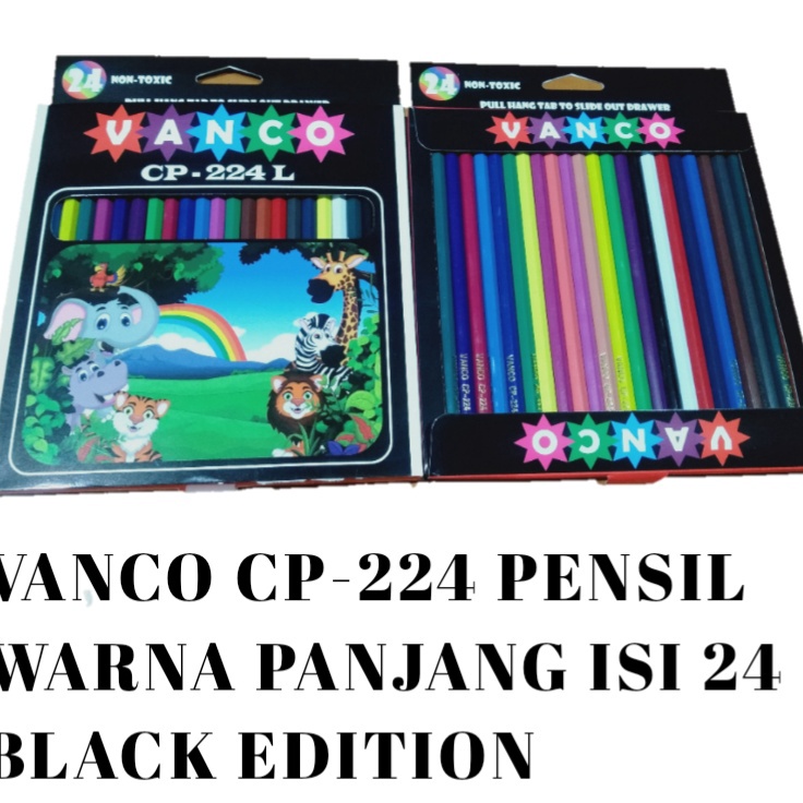 

Hot Arrival VANCO PENSIL WARNA PANJANG ISI 24 BLACK LIMITED EDITION
