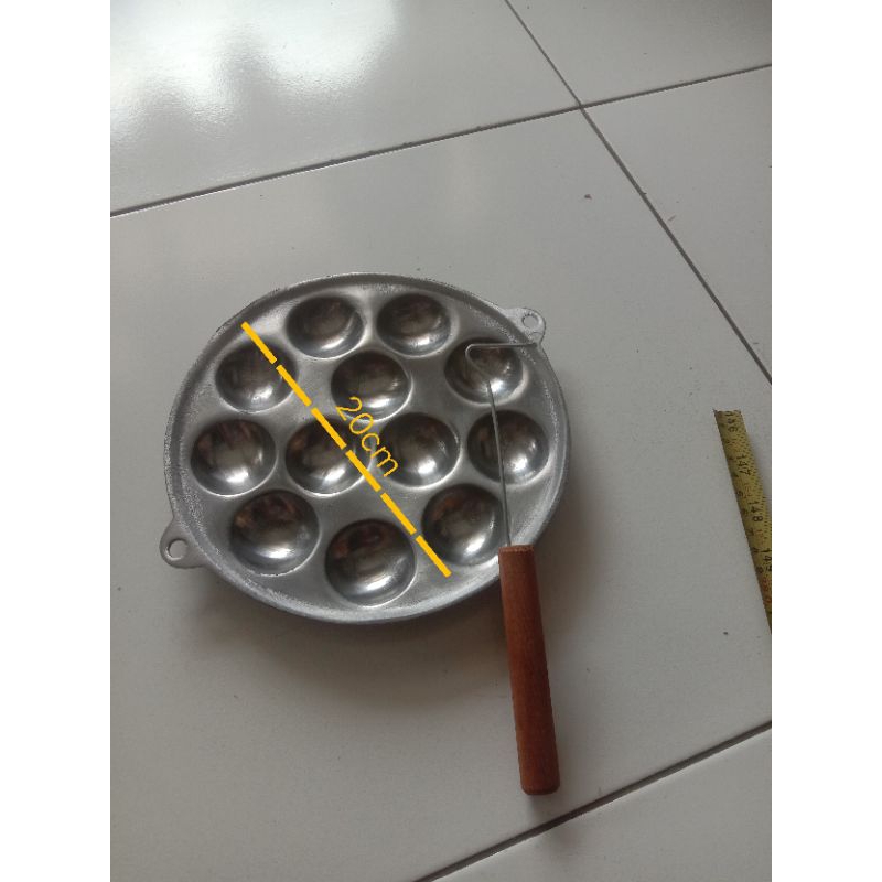cetakan telor cetakan takoyaki mini 12 lubang kenong