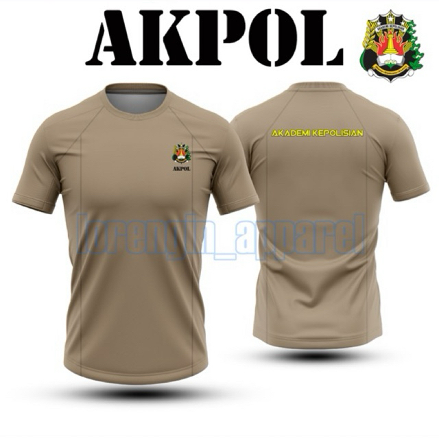 Baju Kaos Akpol / Baju Dalam Pdl Coklat / Kaos Pdl Polri / Baju Akademi Kepolisian
