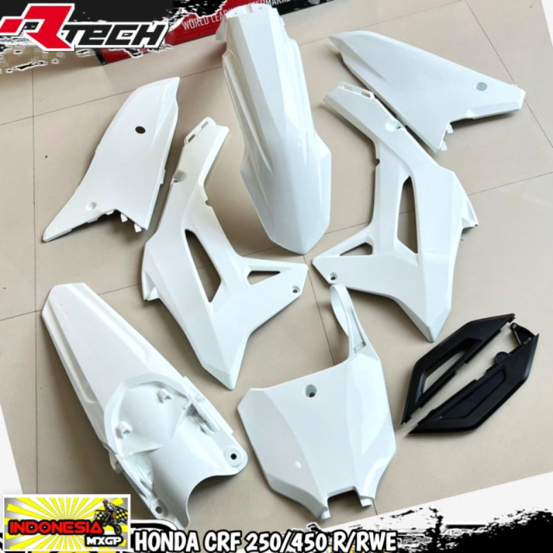 HONDA CR - CRF 250 300 450 R RX RWE 2021 2022 2023 2024 - RACETECH RTECH COMPLETE PLASTIK KIT - COVE