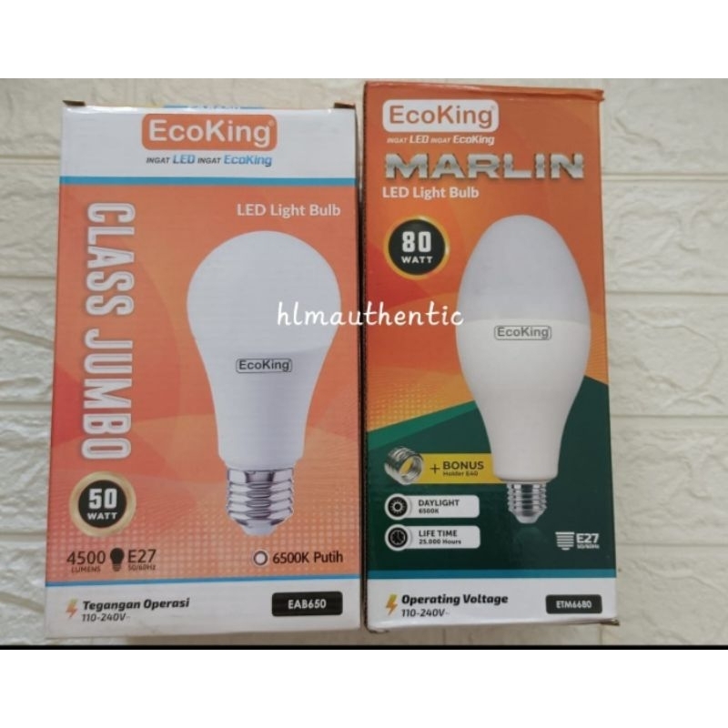Lampu ECOKING CLASS JUMBO 50W, MARLING 80W
