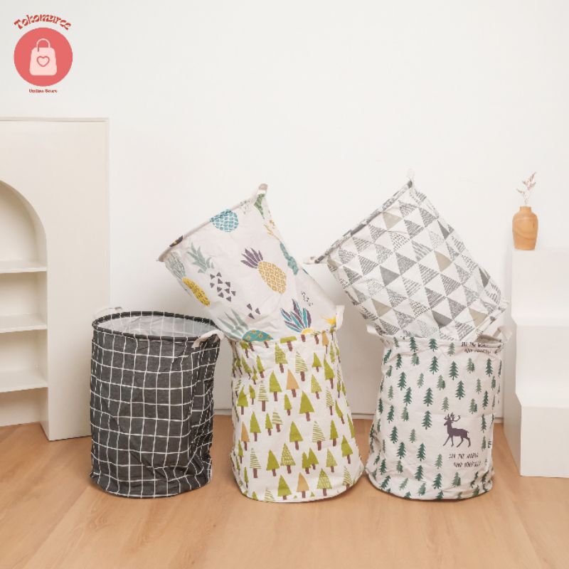 Keranjang Baju Lipat | Keranjang Laundry | Keranjang Lipat | Keranjang Baju Lipat Canvas | Keranjang