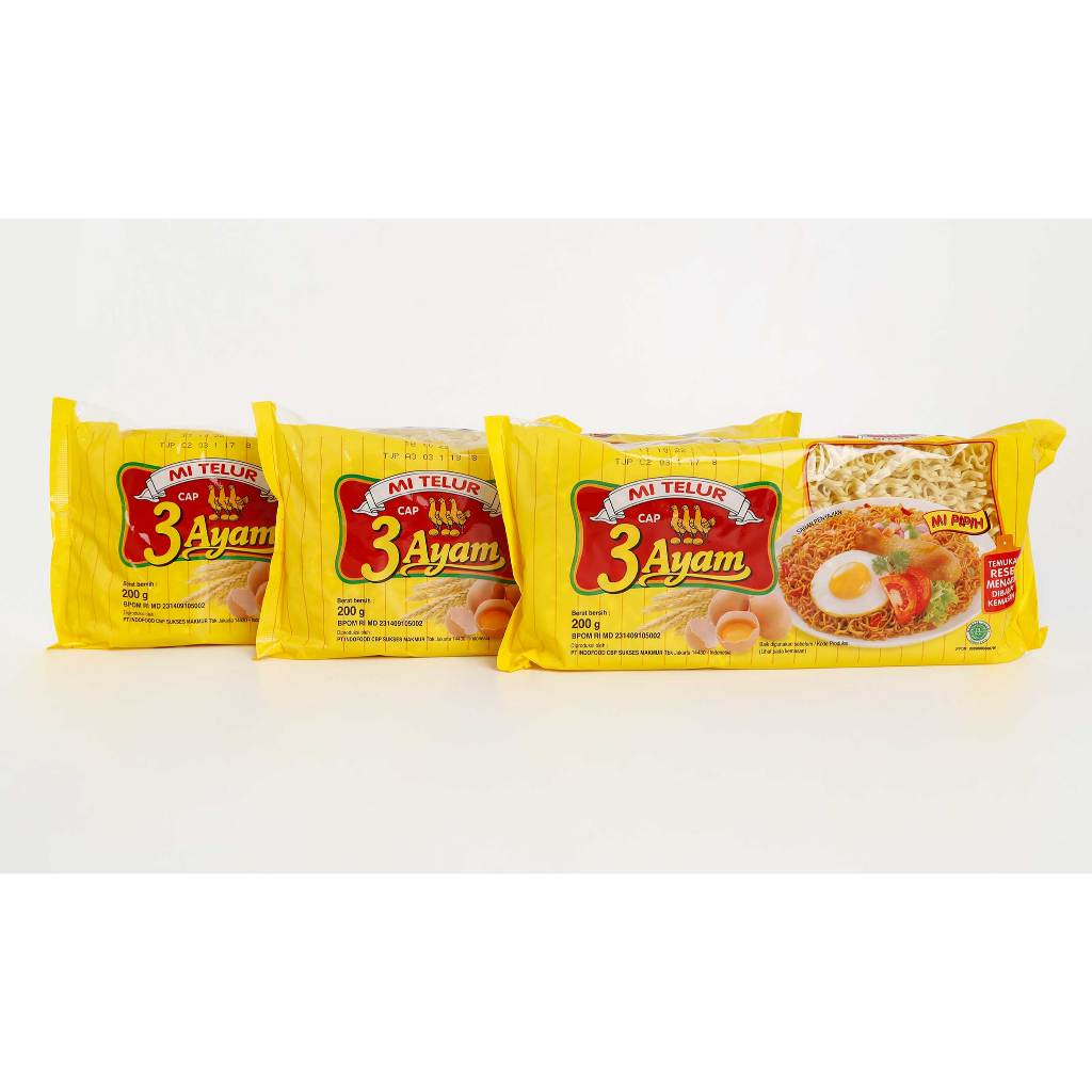 

Cap 3 Ayam Kuning Mie Telur 200 gram
