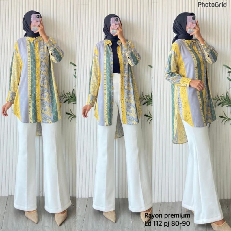Kemeja Rayon Terbaru LD 112 PJ 88