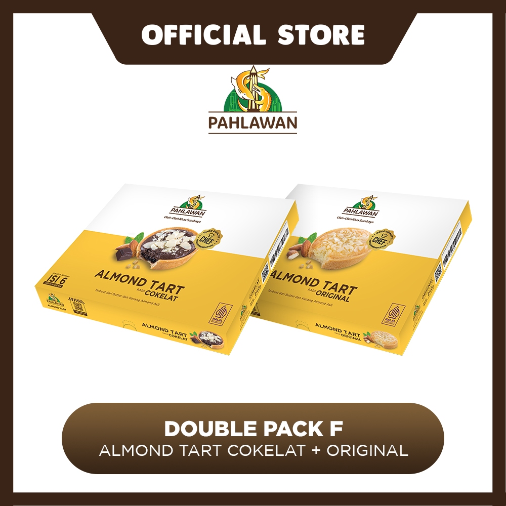 

Double Pack F (Almond Tart Pahlawan - Cokelat + Original)