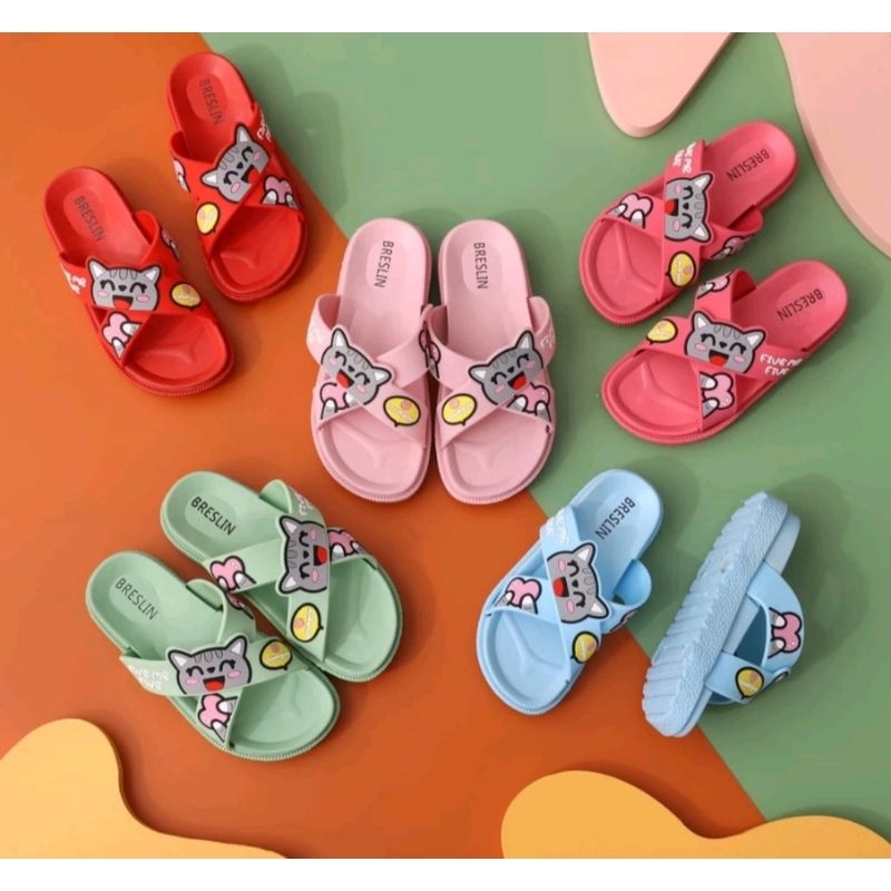 [ GROSIR ] ALFARIZQI - SANDAL ANAK JELLY FULL KARET SANDAL KUCING SANDAL KARET