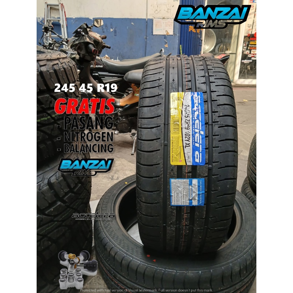 Ban Mobil Tubles Ring 19 Ukuran 245 45 R19 Merek Accelera Phi Ban R 19 245/45
