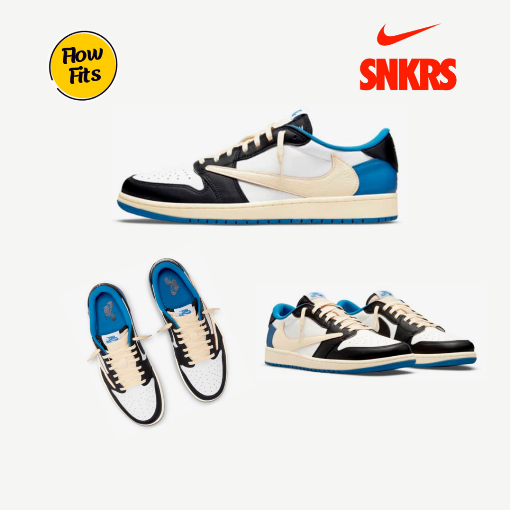 Sepatu Nike Air Jordan 1 Low Travis Scott Fragment Design [DM7866-140]