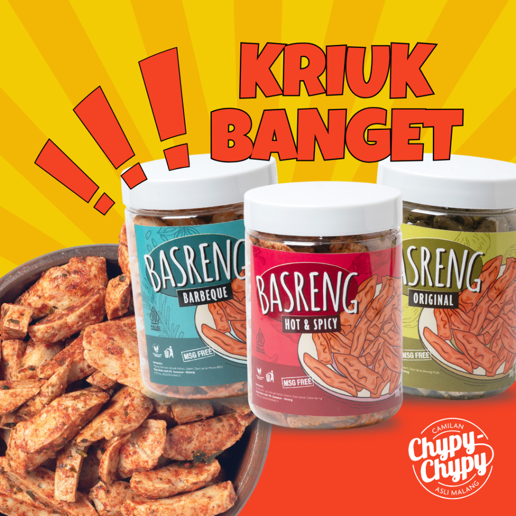 

Basreng Daun Jeruk Renyah Chypy - Kemasan Toples