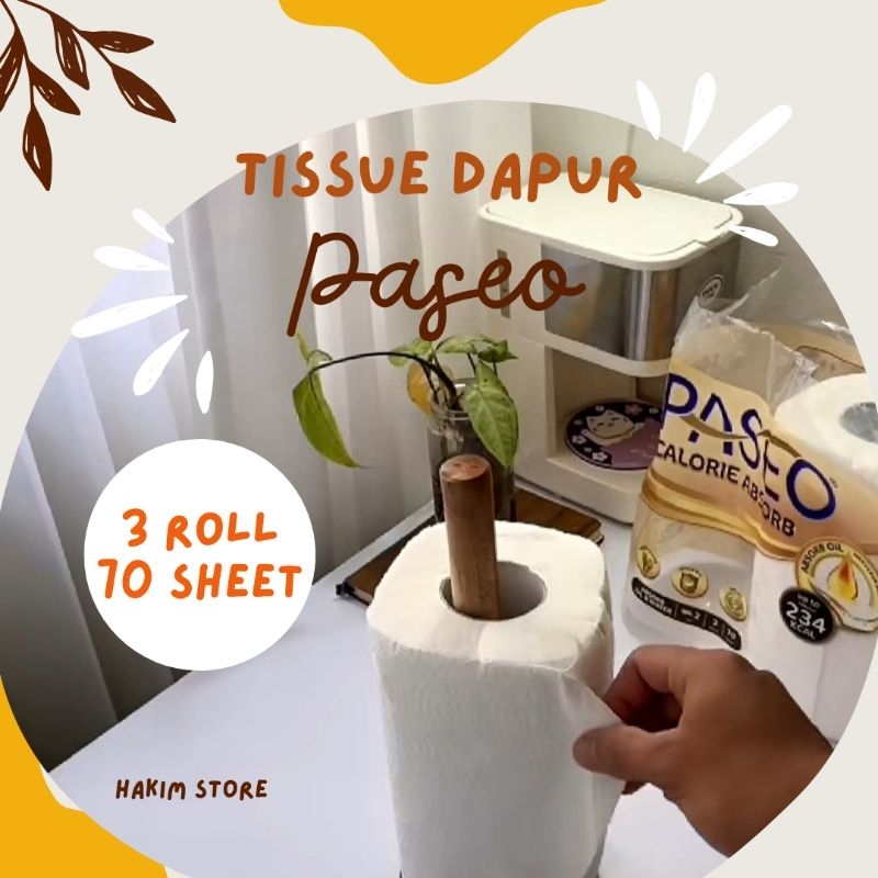 Tissue dapur Paseo 1 Roll, 2 Roll & 3 Roll kitchen towel
