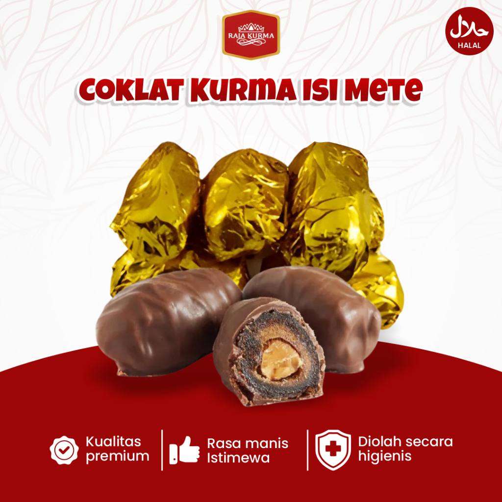 

Coklat Kurma Isi Mete 1Kg Dan 500Gr Buah Tebal Makanan Khas Arab Buah Premium Oleh-oleh Umroh Haji