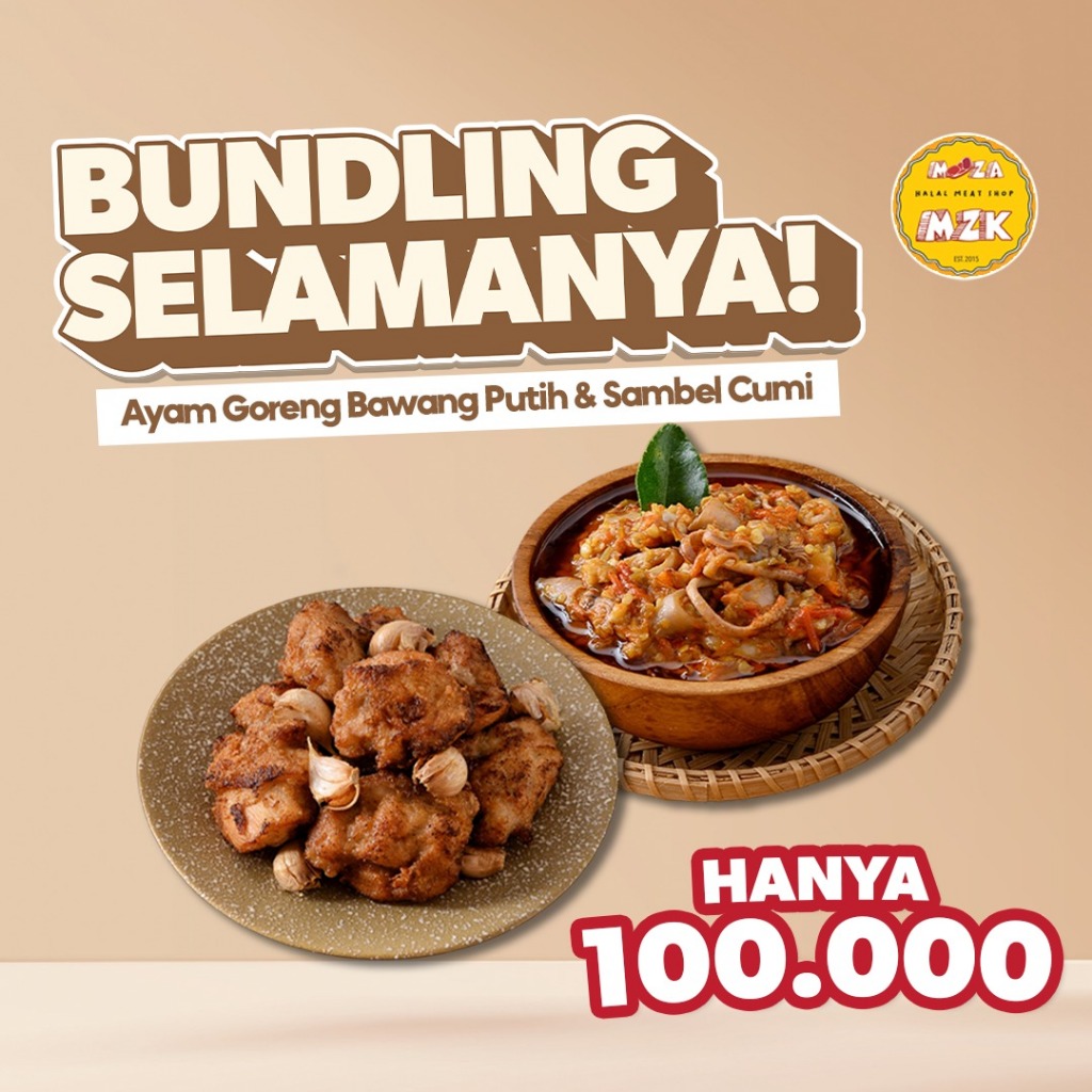 

Bundling Ayam Bawang Putih dan Sambel Cumi