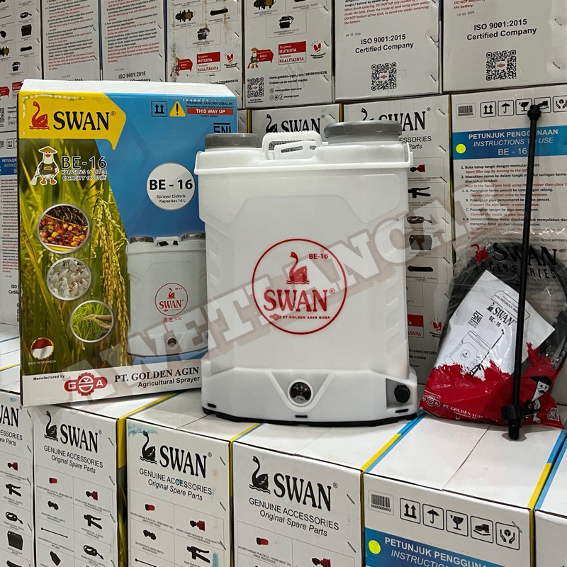 alat semprot hama sprayer swan be 16 elektrik