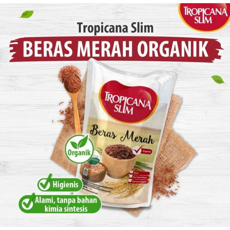 

Tropicana slim Beras Merah 1kg debm lebih pulen diet diabetes rice