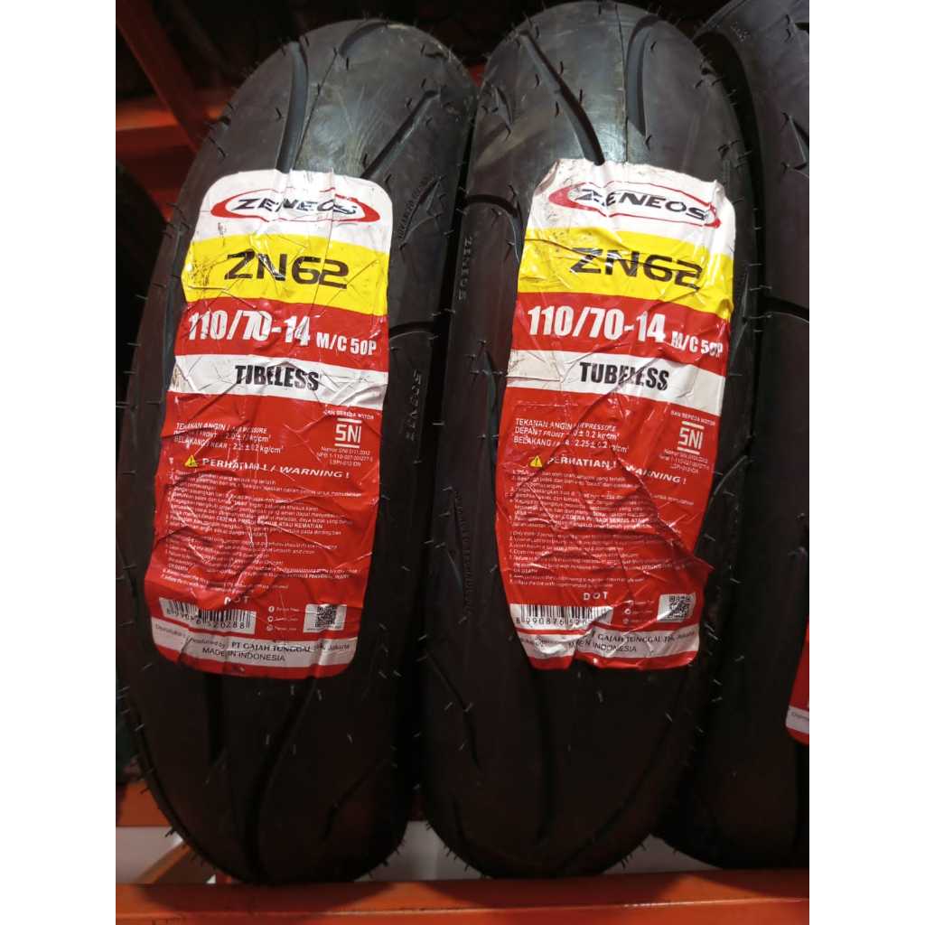 Ban Tubeless ZENEOS ZN62 RING 14 // 110/70 -14 // RING 14 ZN 62