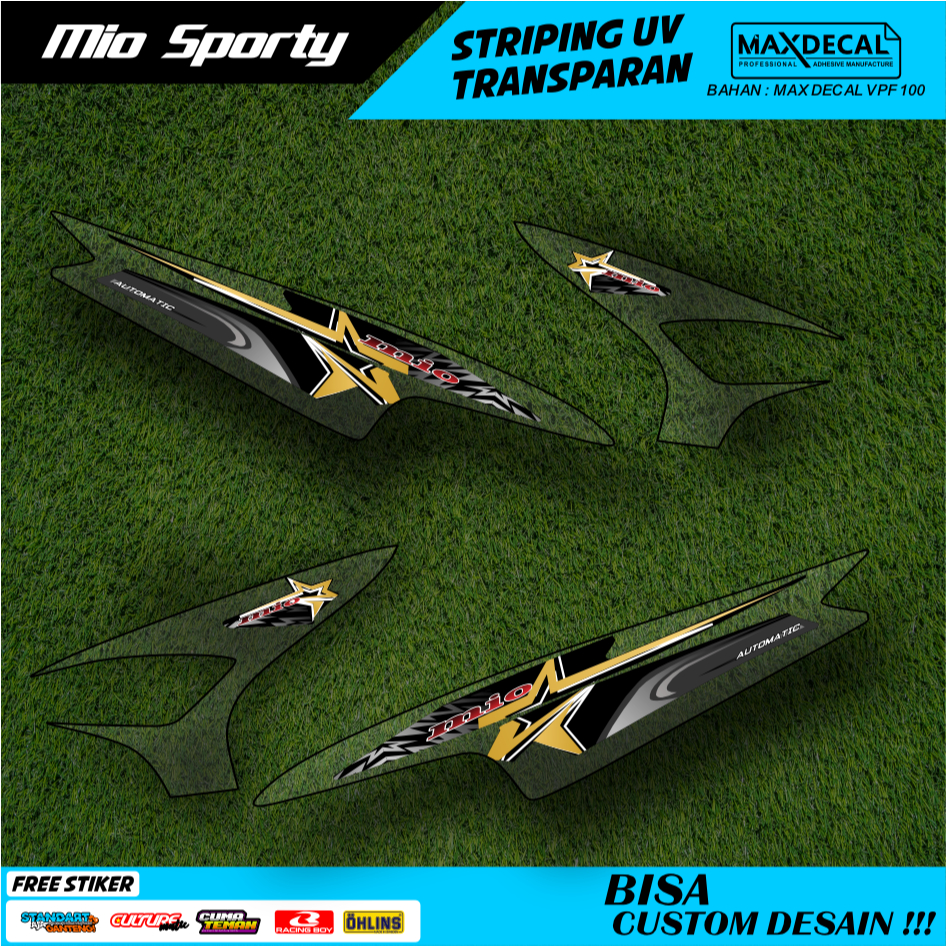 striping mio sporty smile transparan cw m3 hitam custome racing minimalis amore vinil max decal 12