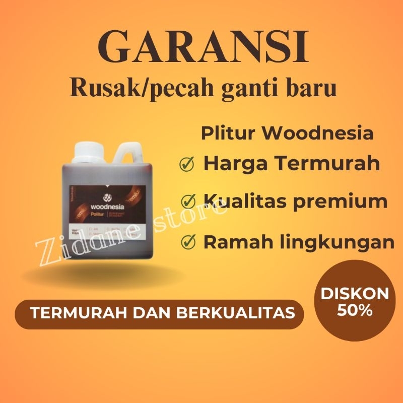 Politur plitur air waterbased kayu PREMIUM Woodnesia PREMIUM