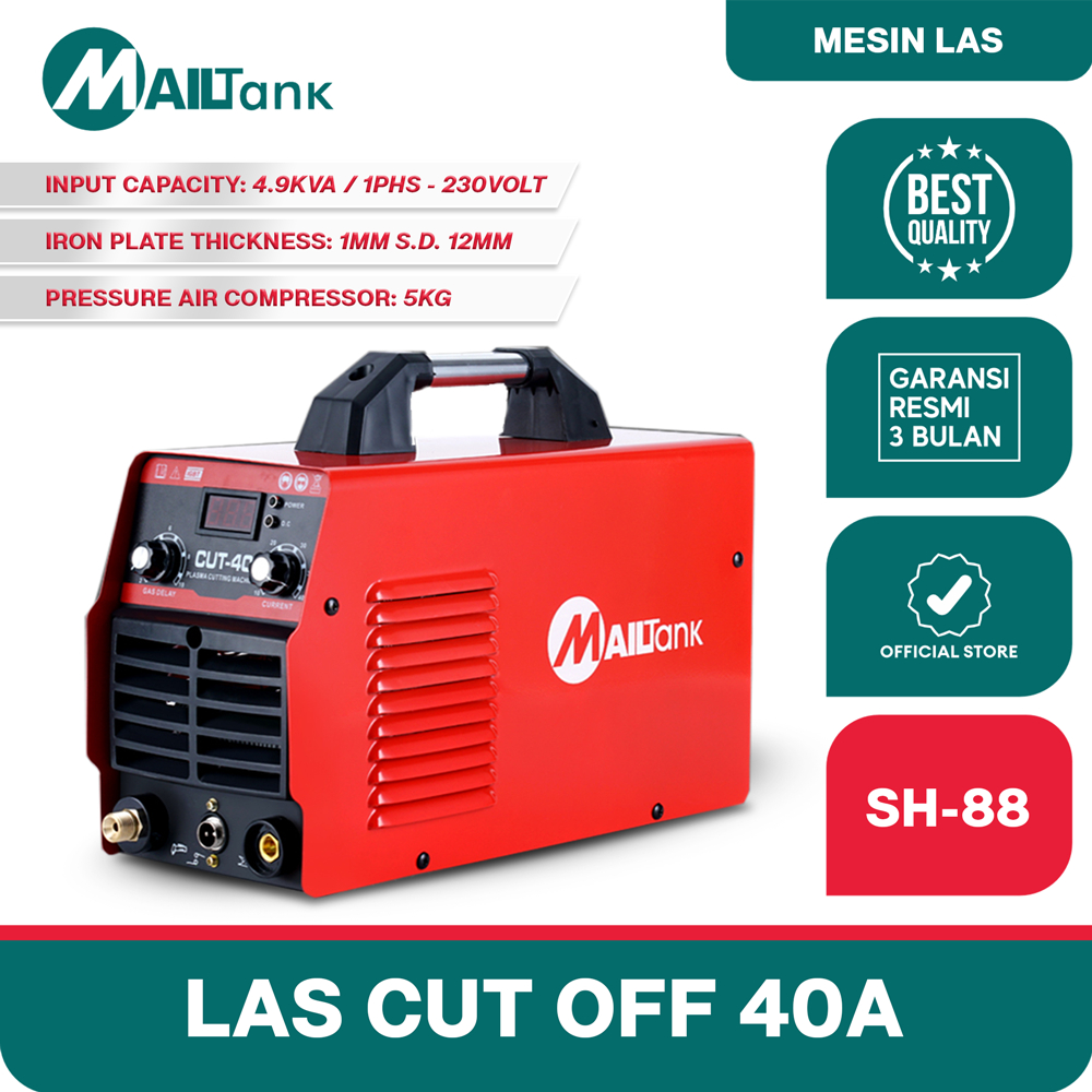 Mailtank SH88 Cut 40 Mesin Las Plasma Cutting Potong Plat Cut40 Besi Angin