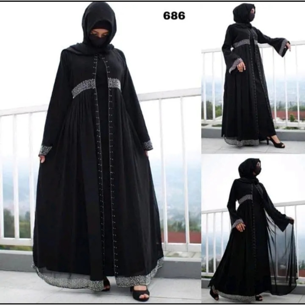 Abaya Bordir Gamis Wanita ABAYA DUBAI 475