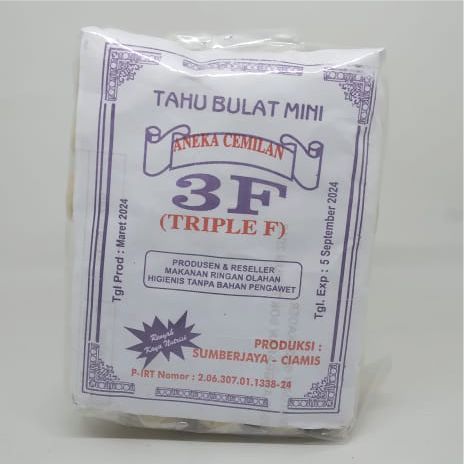 

Tahu Bulat Kering Mini 3F isi 10pack