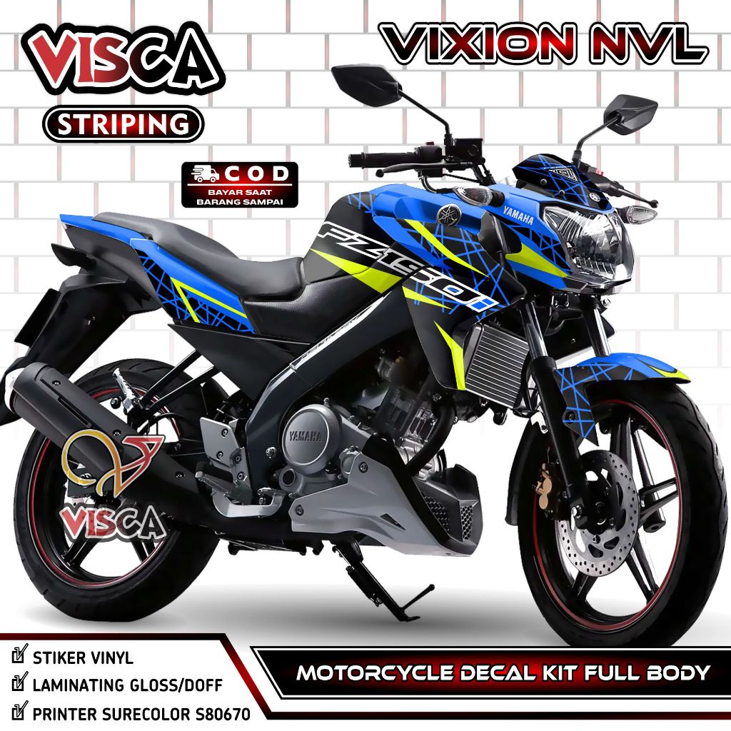 Decal Vixion NVL - Stiker Vixion NVL - Dekal Vixion NVL Full Body - Striping Vixion NVL Variasi - De