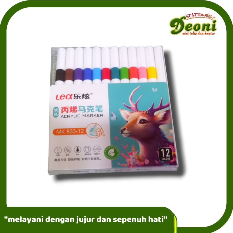 

LEA Spidol Acrylic 12 Colors 0002