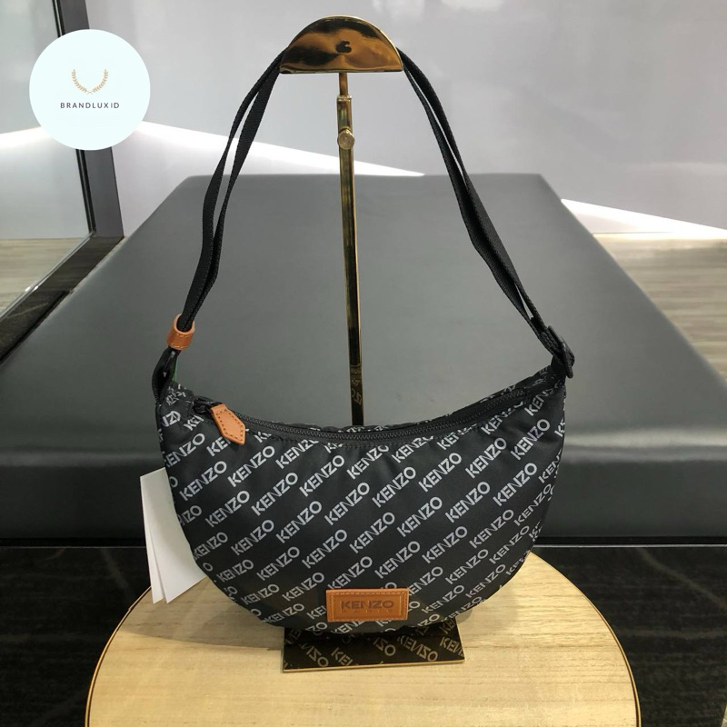 Kenzo Black Kenzo Paris Sport Monogram Bag