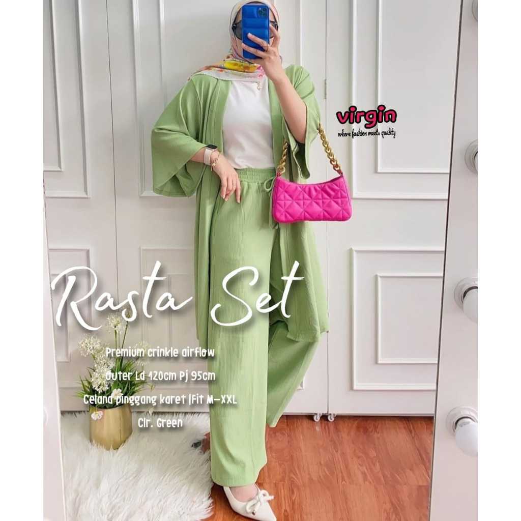 RASTA SET/setelan celana/one set/aother/terbaru/terlaris