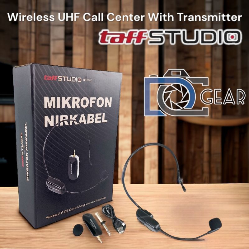 Wireless Mic Bando UHF & 2,4G Taffstudio untuk Imam Masjid