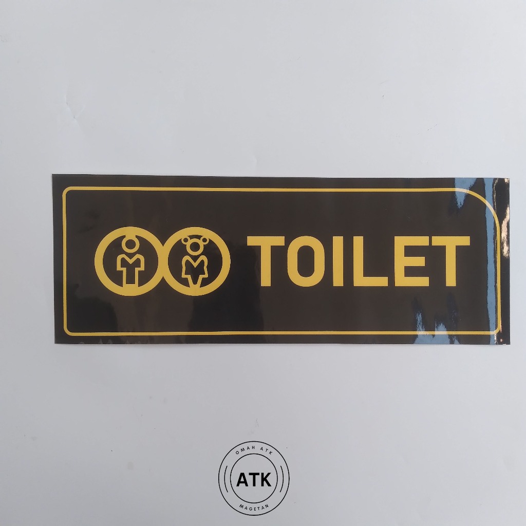 

Stiker Toilet - Stiker Kamar Mandi/WC - Toilet