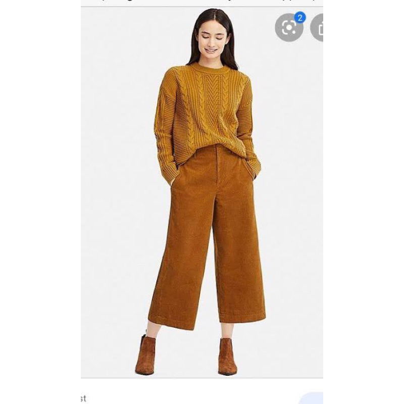 Corduroy Pants Uniqlo women brown