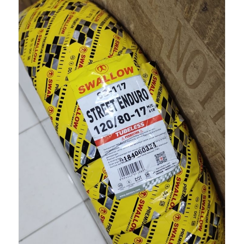 Ban Swallow 120 80 - 17 SB 117 SB117 Street Enduro Tubeless Ring 17