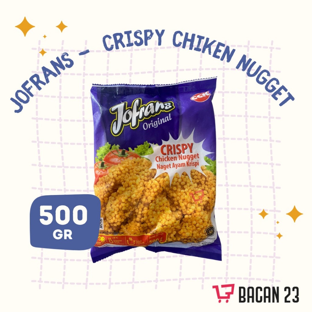 

Jofrans Nugget Ayam Crispy (500gr) Naget Ayam Krispi Frozen Food