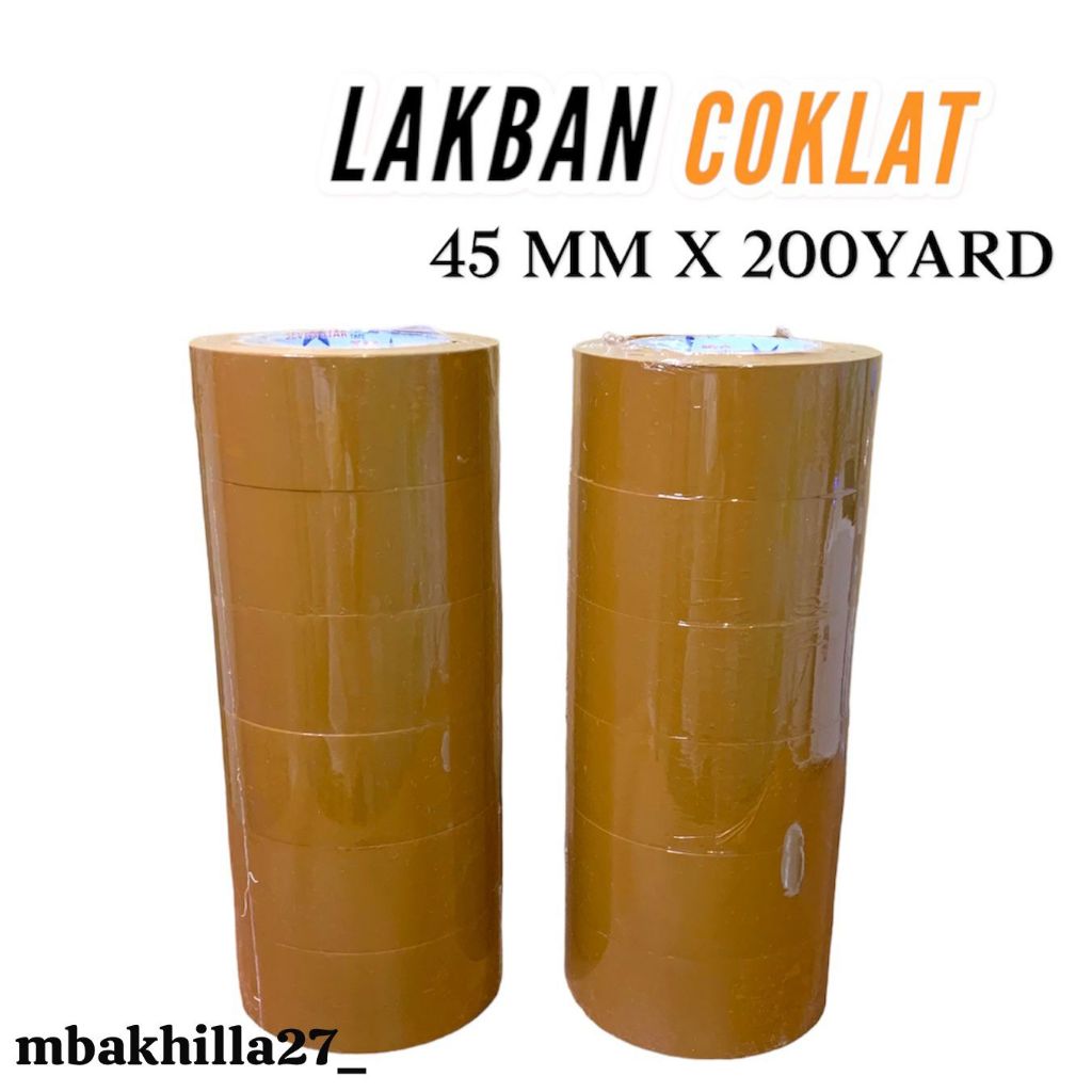 

LAKBAN COKLAT SEVENSTAR 45MM X 200YARD