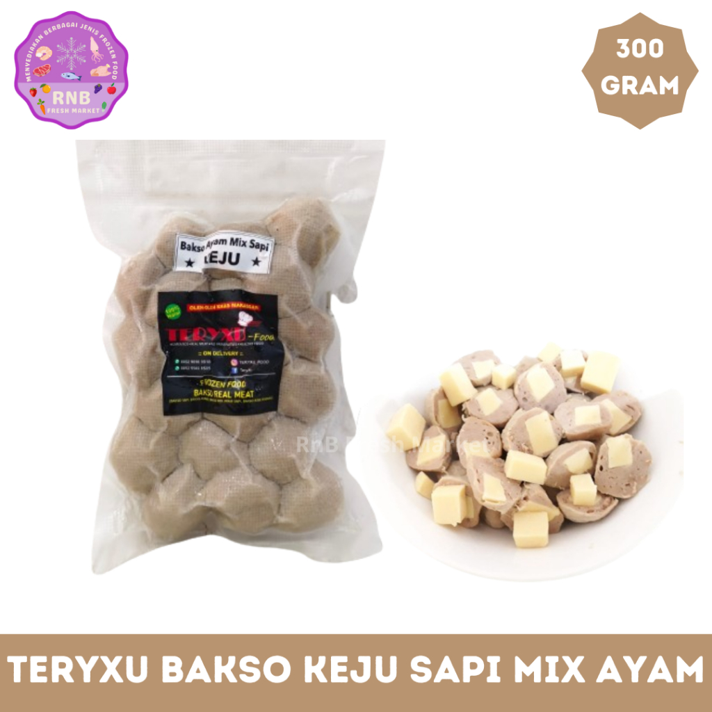 

Teryxu Bakso Keju Mix Sapi Dan Ayam Netto 300n Gram