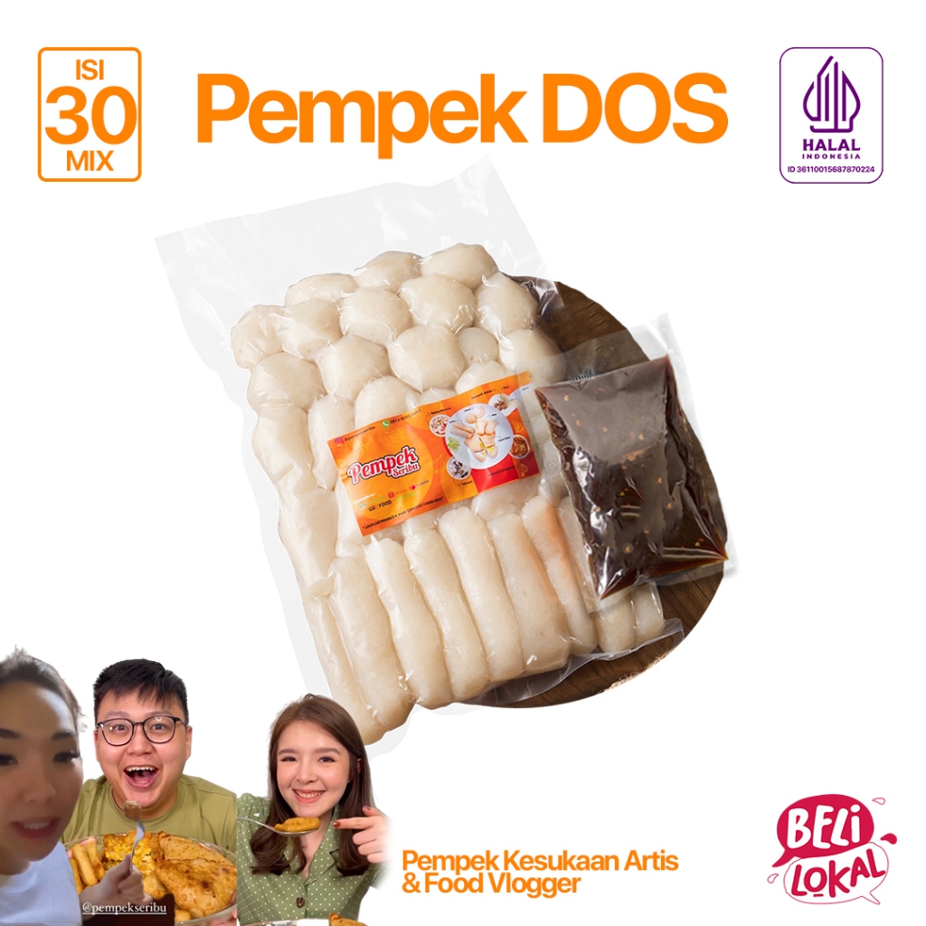 

Pempek Palembang Pempek Dos isi 30 mix