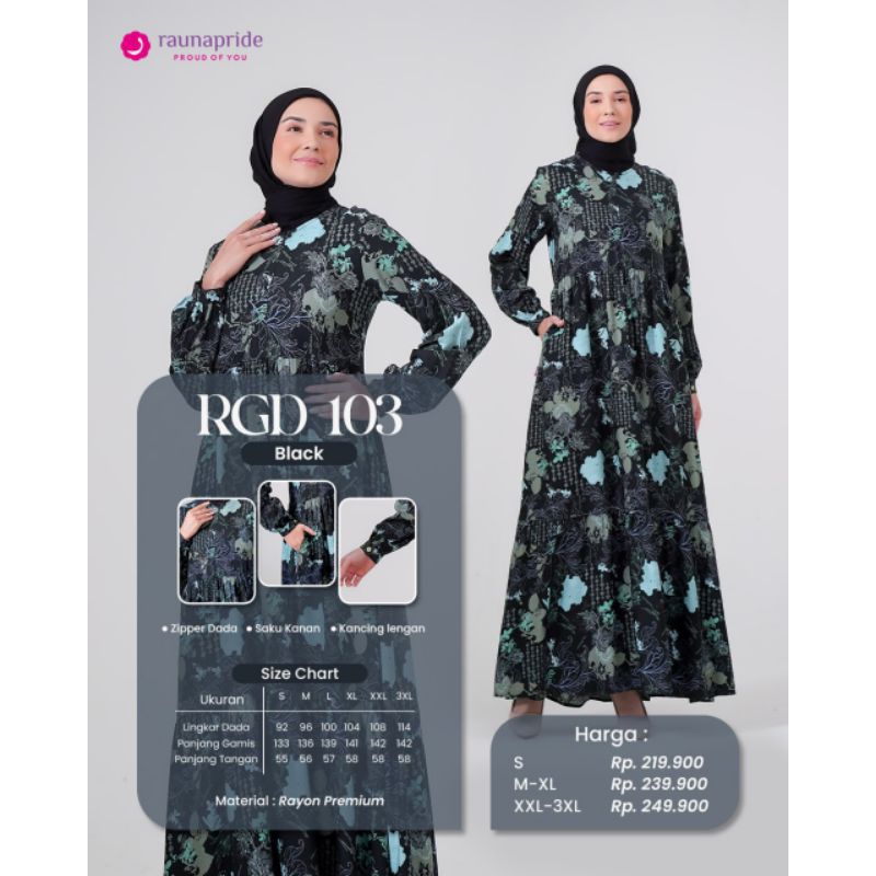 GAMIS KEKINIAN RGD 103 BY RAUNAPRIDE TERMURAH